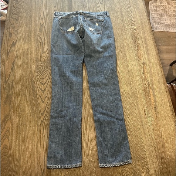 J. Crew Vintage Matchstick Jeans Pockets Distressed Denim Medium Wash Size 26R - Picture 12 of 14